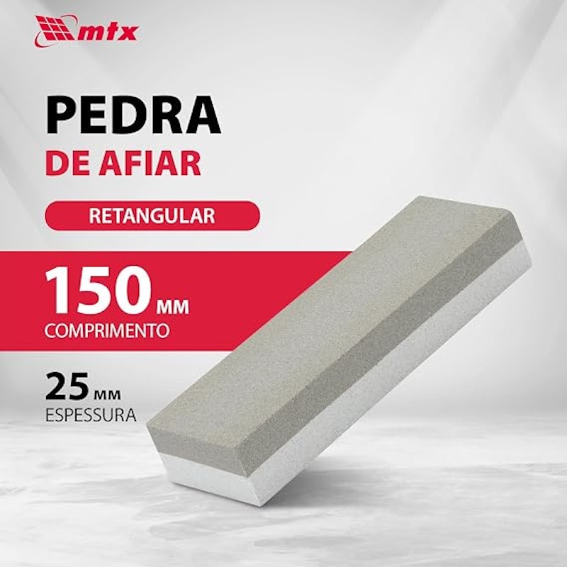 Pedra de Afiar Faca Dupla Face 150 mm 3