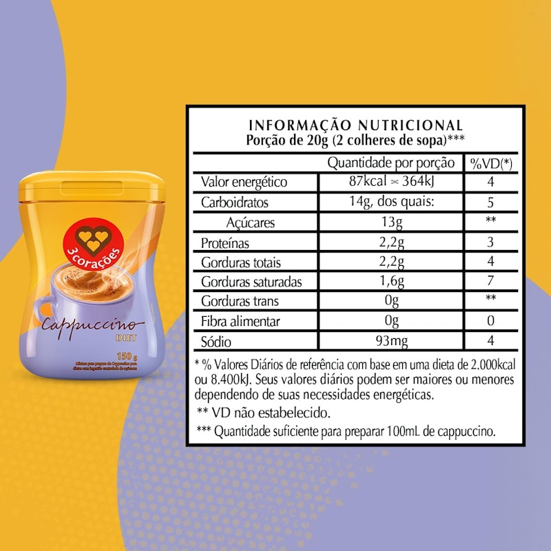 Cappuccino Diet 3Corações 2