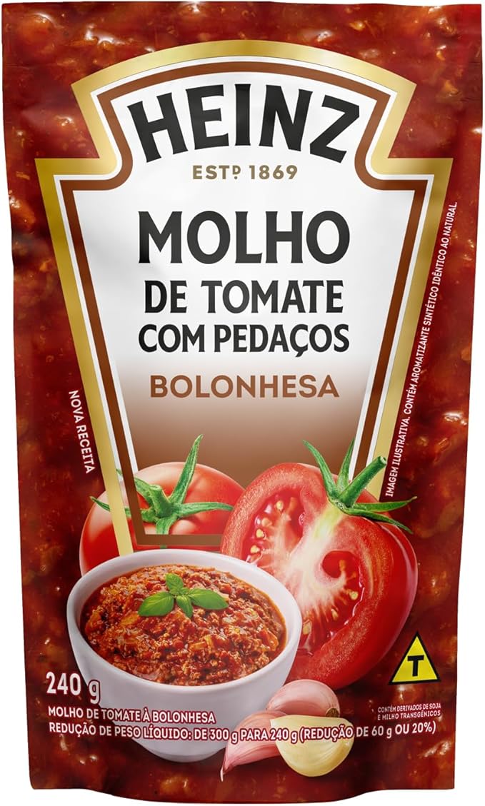 Molho de Tomate Bolonhesa Heinz 1