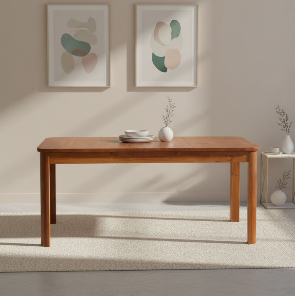 Mesa de Jantar Extensível em Madeira 180 a 220 cm Zuzu Artemobili 1