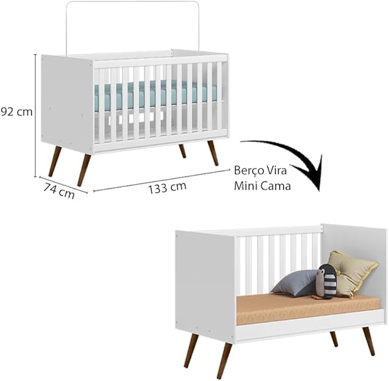 Quarto de Bebê Completo Qencanto Retrô 2