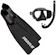 SEASUB Kit de Mergulho Máscara + Snorkel + Nadadeira Premium Velox Seasub 1