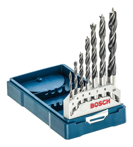 Jogo de Brocas Madeira Mini X-Line 3-10 mm 7 Peças Bosch 2