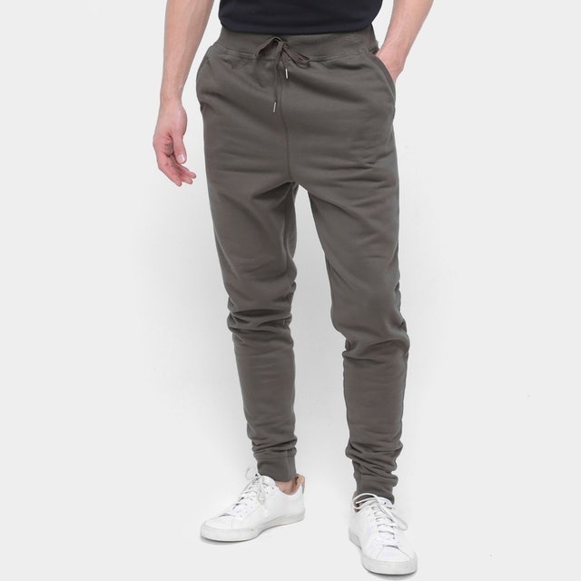 Calça Jogger Masculina Moletom Básica 1