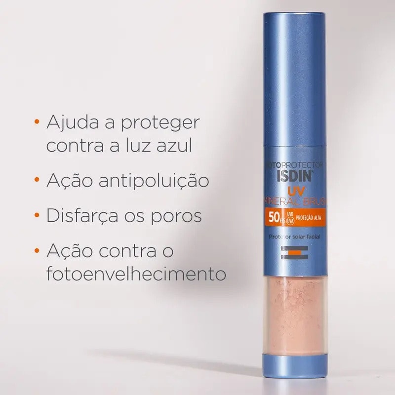 Protetor Solar ISDIN UV Mineral Brush FPS 50+ 3