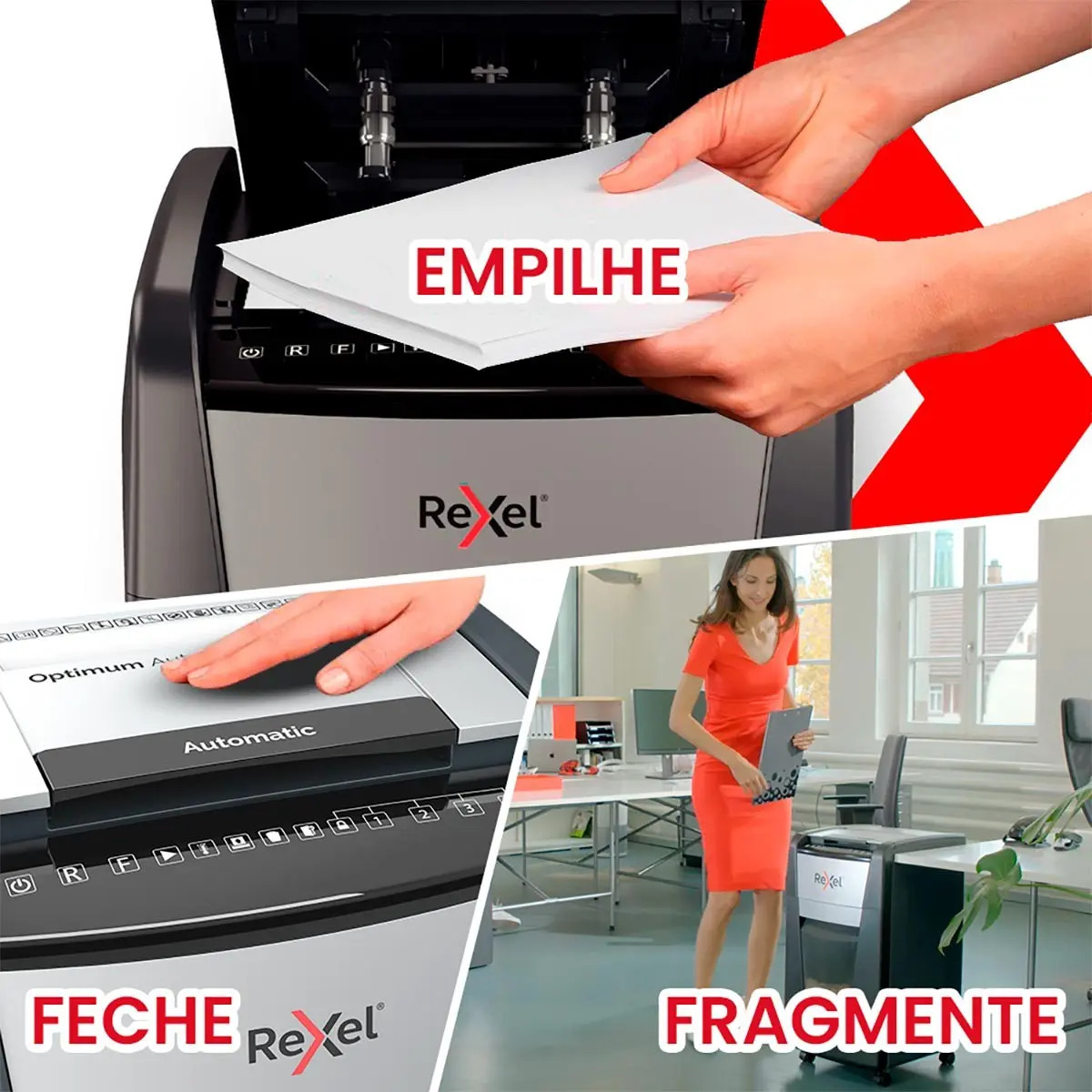 Fragmentadora Automática de Papel Tilibra 150 Folhas 3