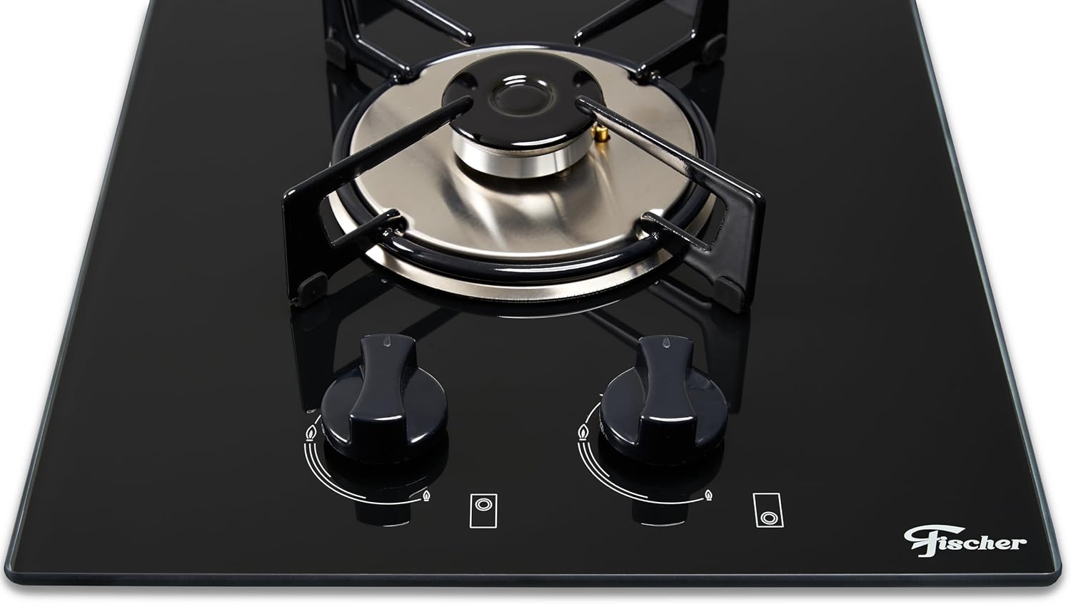 Cooktop a Gás Fischer 2 Bocas Loft com Supervisor de Chama Mesa Vidro Bivolt 3