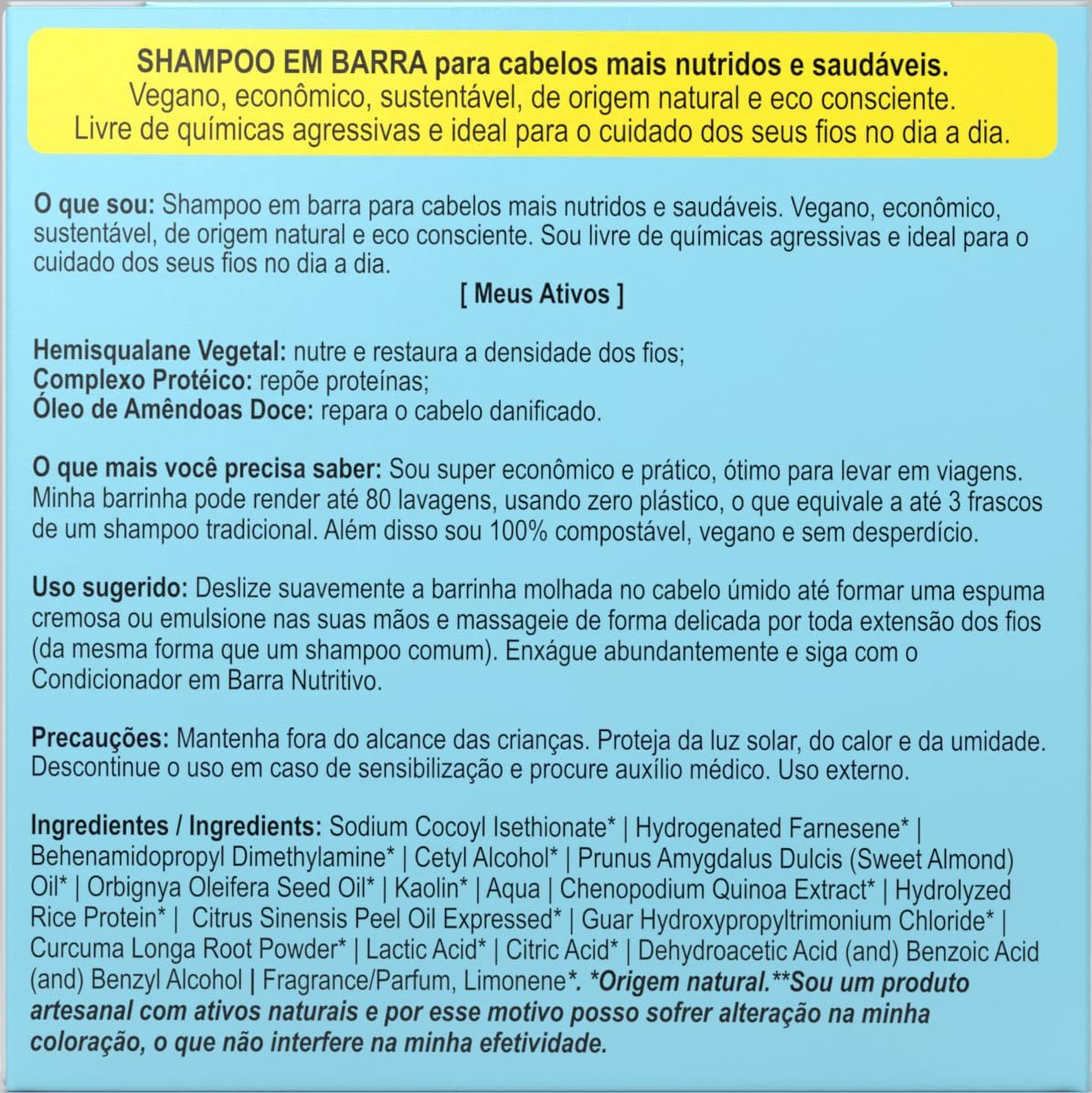 Shampoo em Barra Nutritivo 5