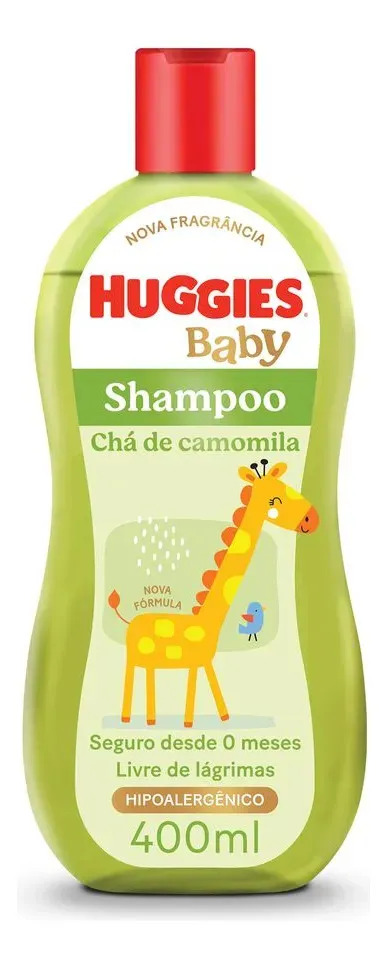 Shampoo Huggies Camomila Seguro para Recém-Nascidos 1