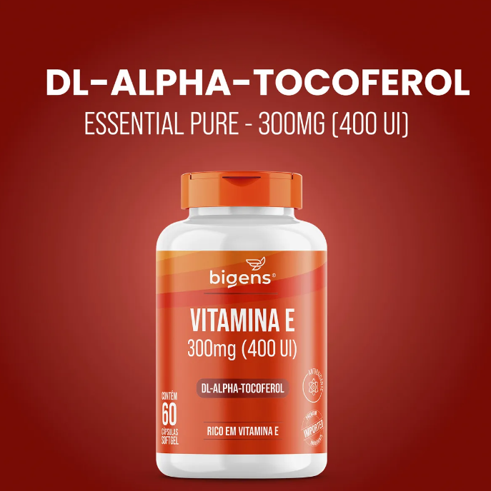 Vitamina E 300 mg (400 UI) DL-alpha-Tocoferol 60 Cápsulas Softgel 2
