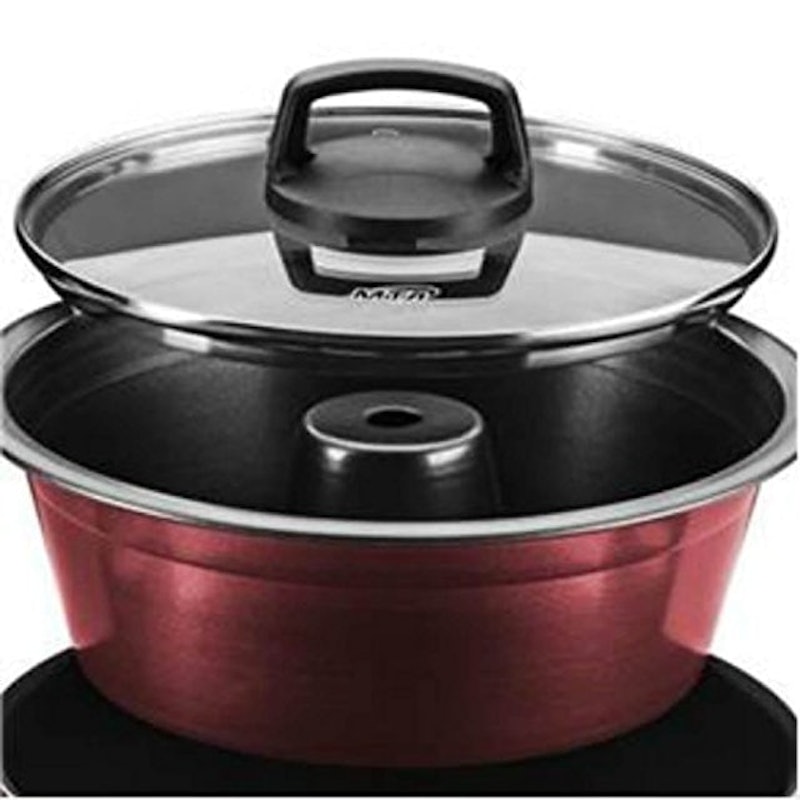 Conjunto para Pudim Cristal Cereja com tampa N°20 3,2 L 3