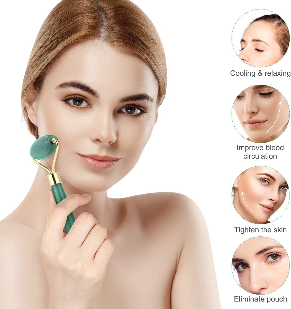 Kit Massageador Facial Pedra Jade Frcolor 5