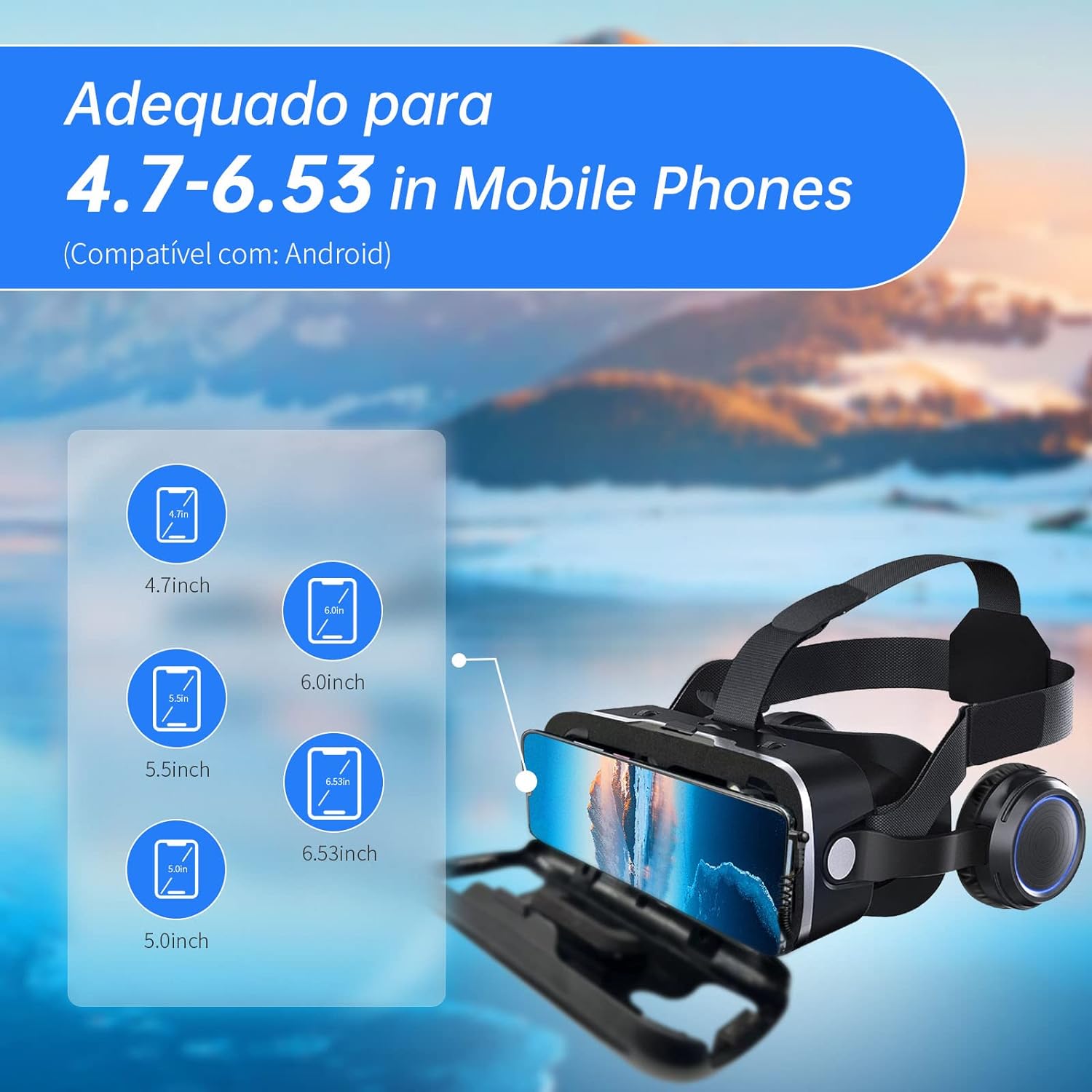 VR SHINECON 3D VR Headset Virtual Reality Glasses 2