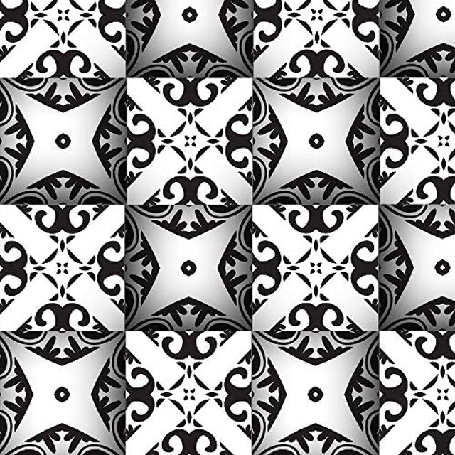 Papel de Parede 3D Azulejo Arabesco 1