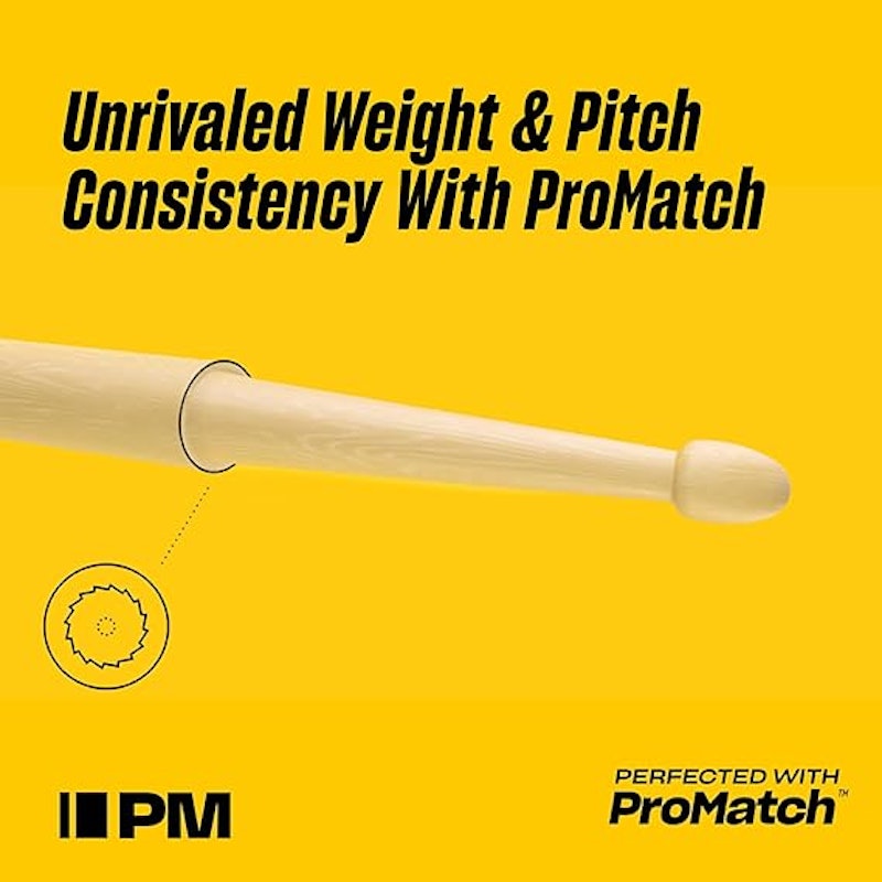 Baquetas Forward 5B Ponta Madeira ProMark American Hickory 5