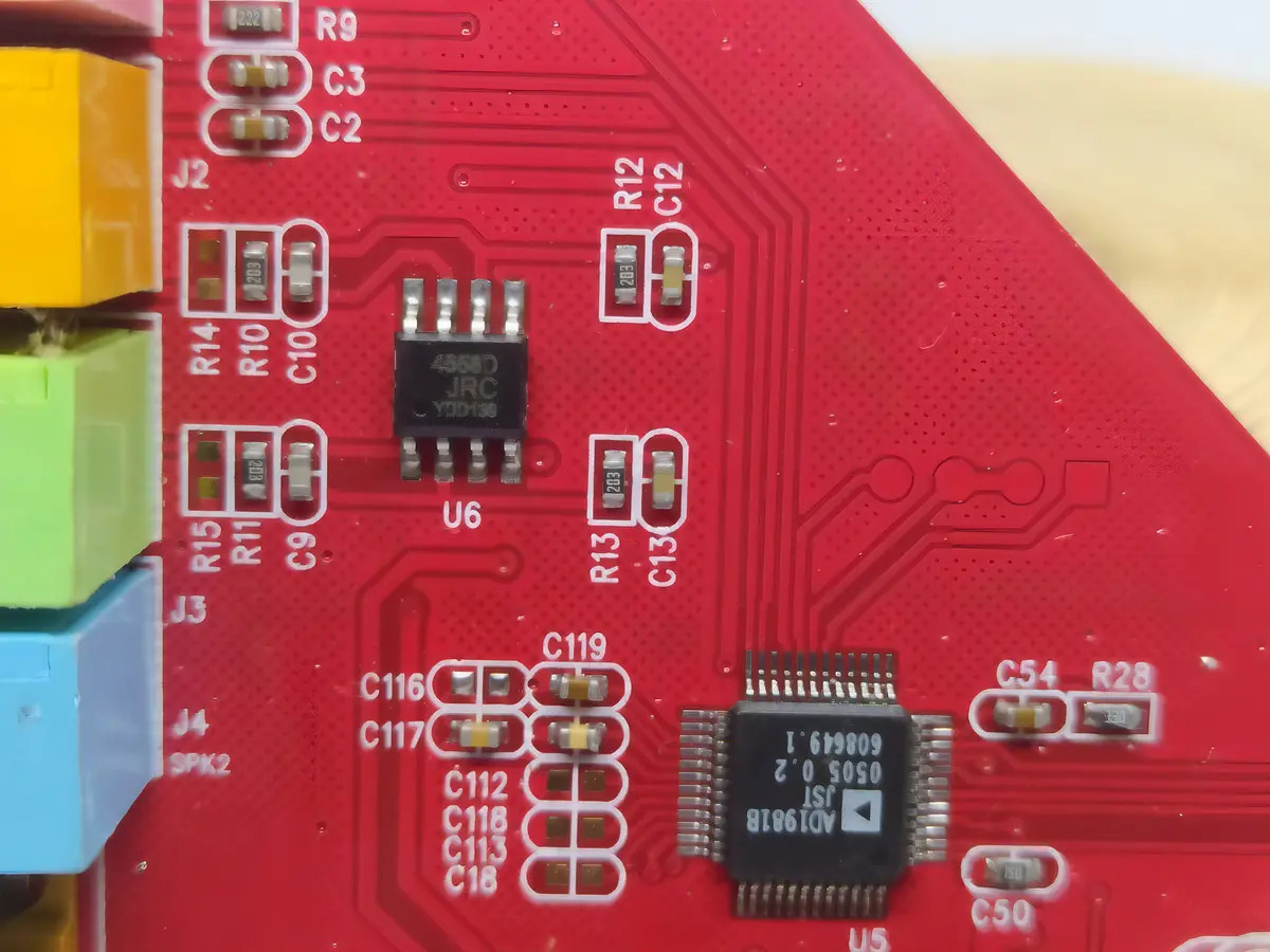 Placa de Som PCI 4 Canais 32 Bits para PC Express 4