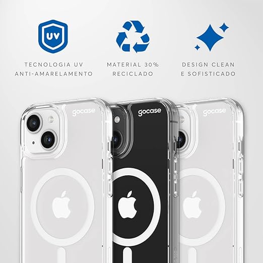 Capinha para Celular Clear Logo White 5