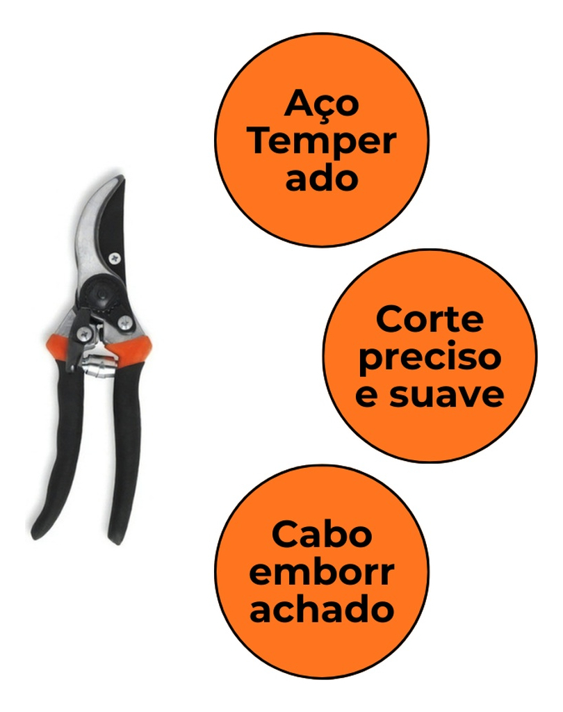 Tesoura para Poda Profissional 8" 3