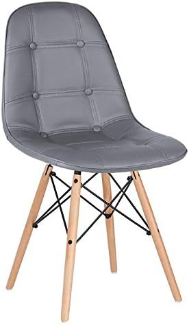 Mesa Jantar Cozinha Redonda com Tampo de Vidro Eames 100 cm + 4 Cadeiras 5