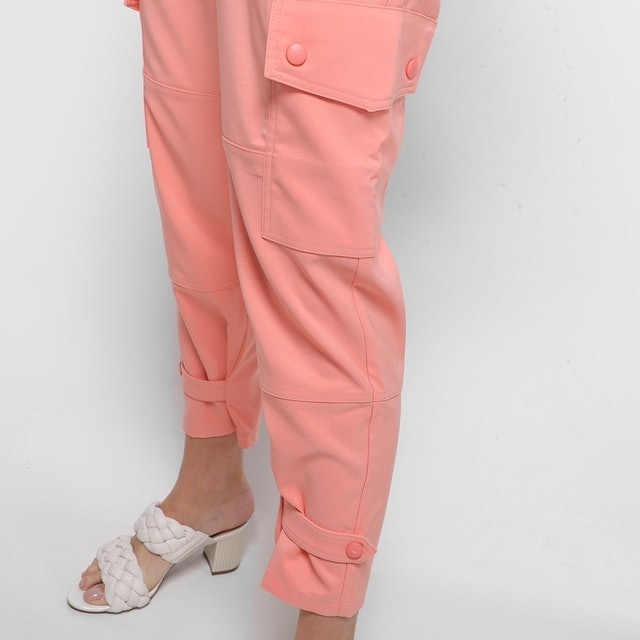 Calça Cargo Feminina Cós Intermediário  4