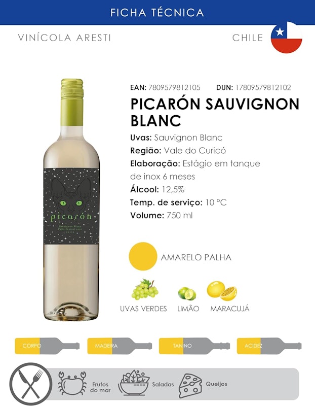Vinho Picarón Sauvignon Blanc 3