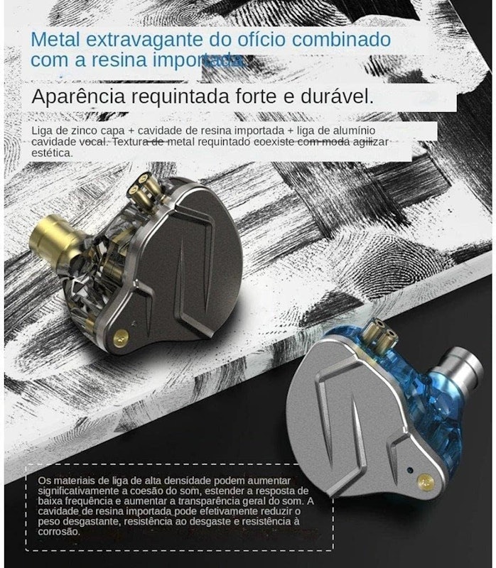 Fone KZ ZSN PRO (com Microfone) 2