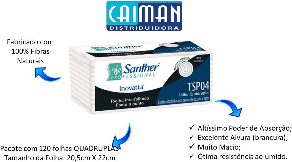 Toalha Interfolhada Inovatta Folha Quádrupla 2