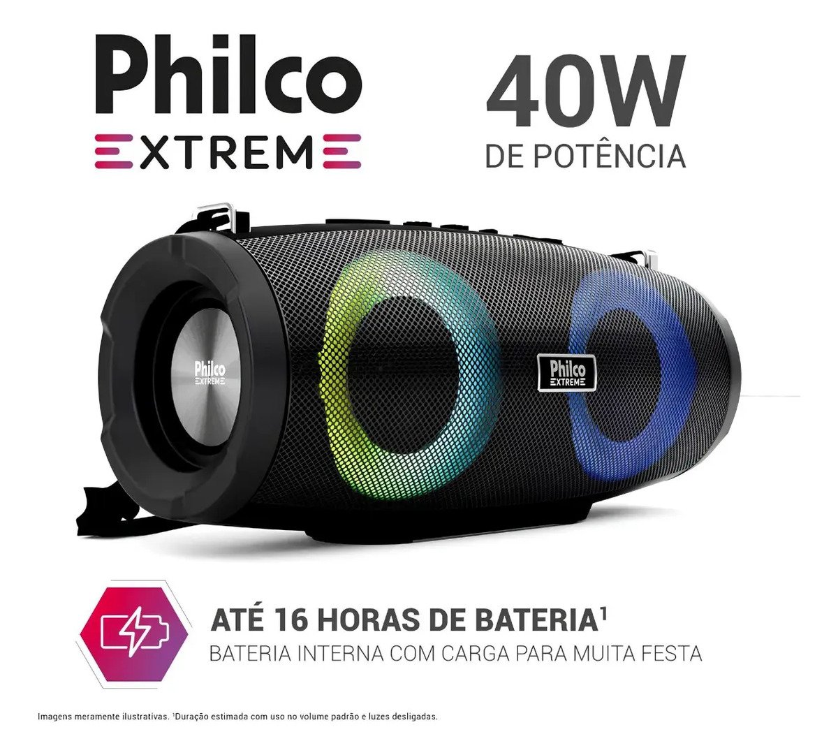 Caixa de Som Speaker Philco Extreme 40 W PBS45BT 5
