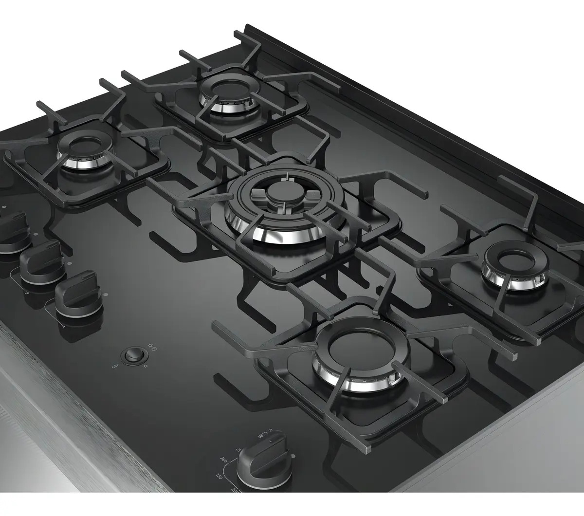 Fogão Mueller 5 Bocas Decorato Vetro Inox com Mesa de Vidro 4