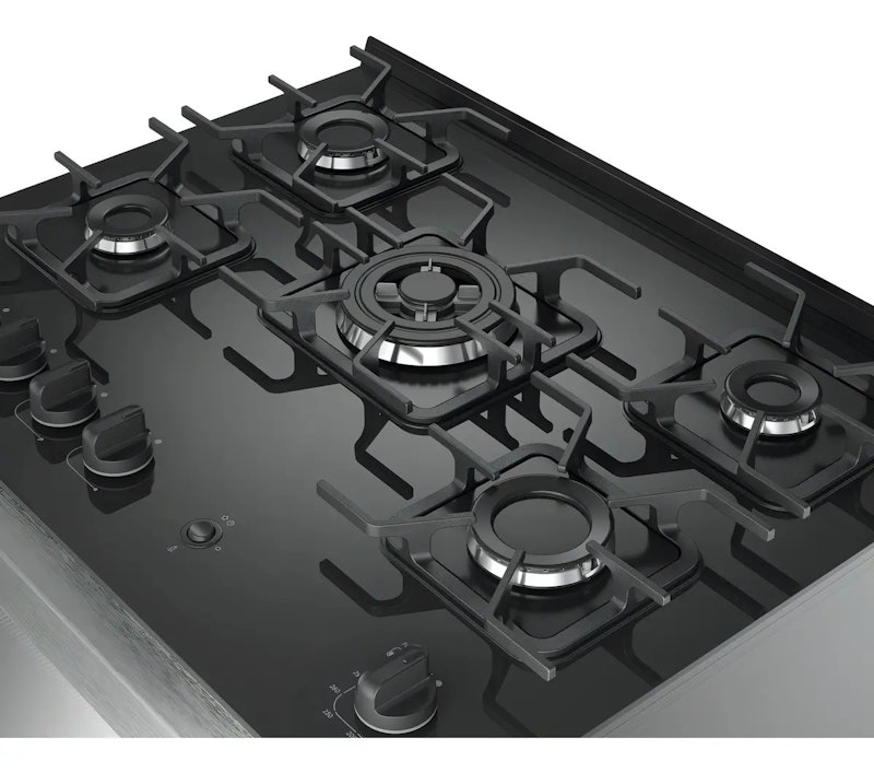 Fogão Mueller 5 Bocas Decorato Vetro Inox com Mesa de Vidro 4