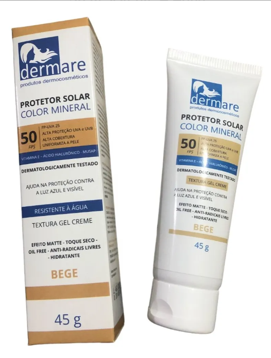 Protetor Solar FPS 50 Dermare 1