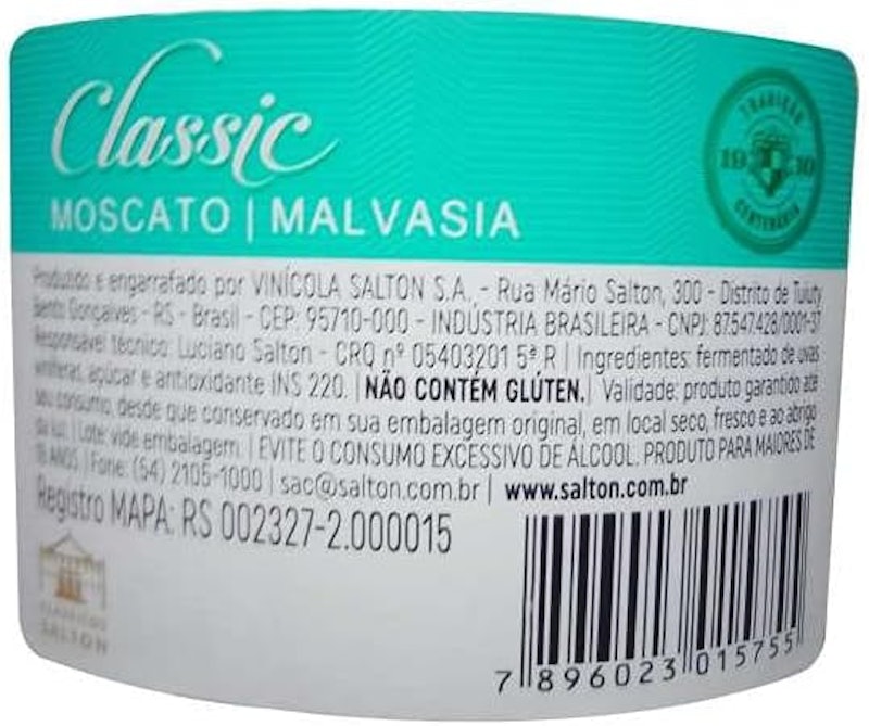 Vinho Salton Classic Branco Demi-Sec 2