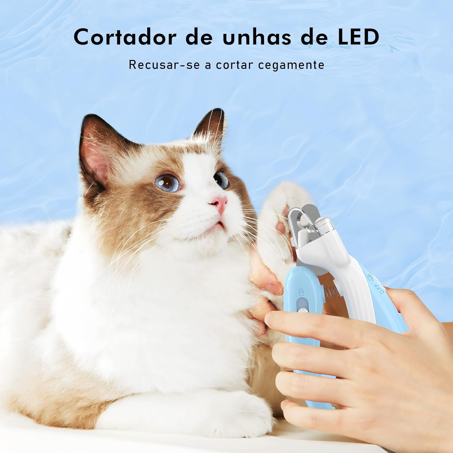 Cortador de Unha Pet com Luz LED 2