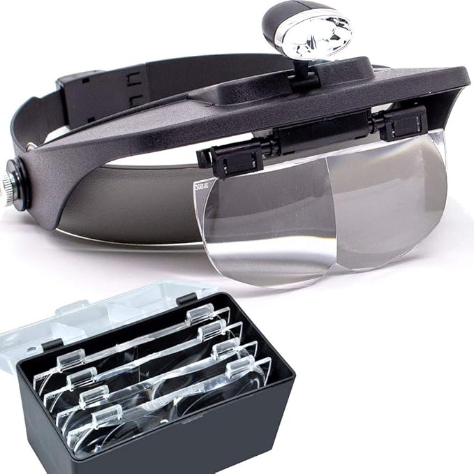 Lupa de Cabeça Lorben Com 4 Lentes e 2 Led  3