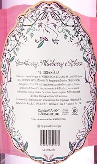 Gin Vitória Régia Rosé Orgânico 3
