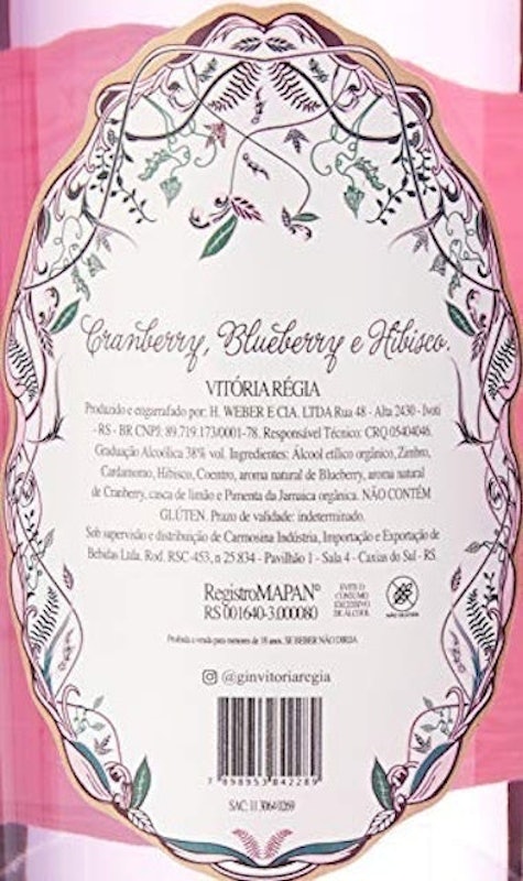 Gin Vitória Régia Rosé Orgânico 3