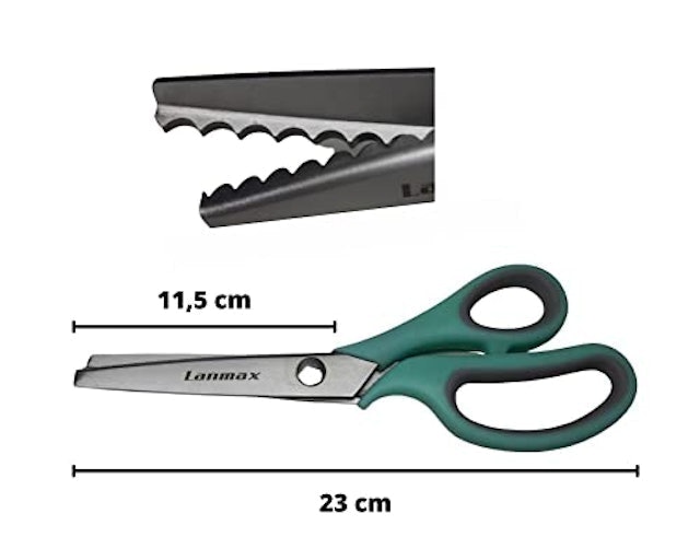 Tesoura Picotar Escalope Lanmax 4