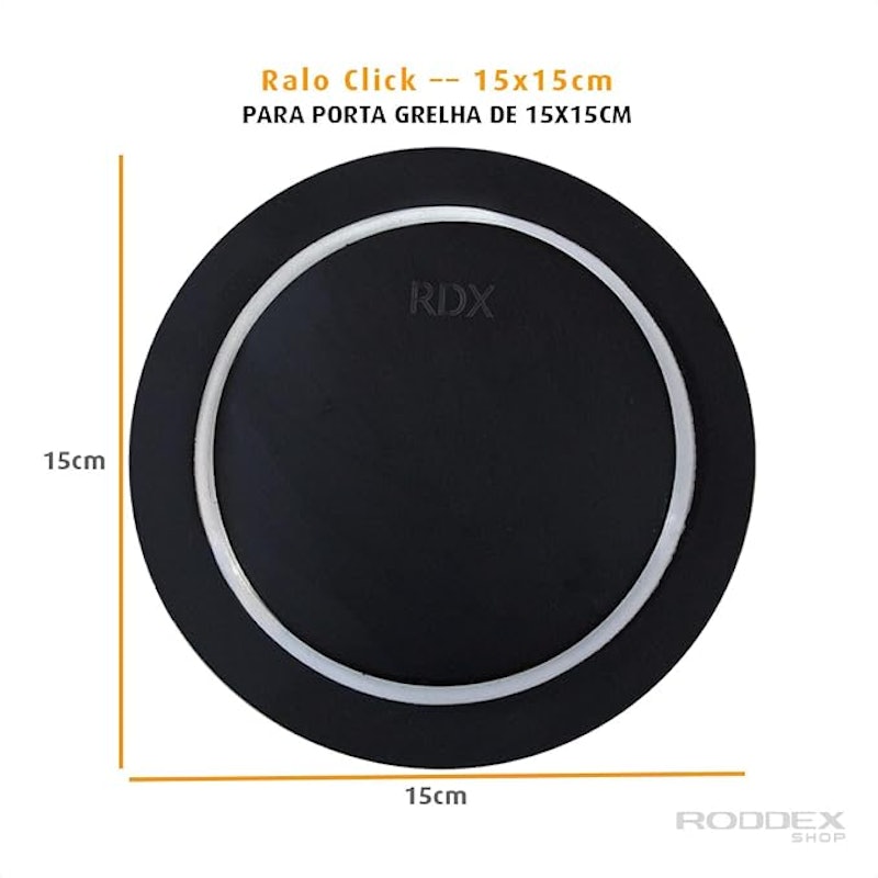 Ralo Inteligente Click Inox 15 cm Redondo Banheiro 2