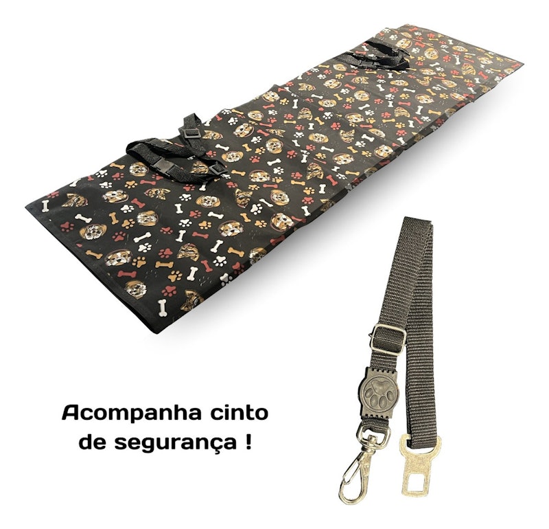 Capa Protetora Dupla Face para Pet Impermeável para Banco de Carro 2