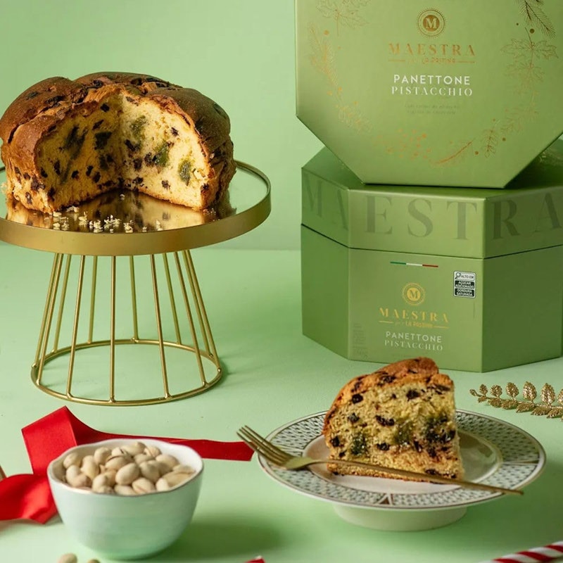 Panettone Creme Pistache/Chocolate 750 g Maestra Per La Pastina 3