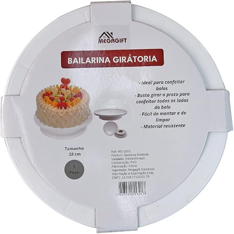 Bailarina Giratória para Bolo com Base em Plástico 2
