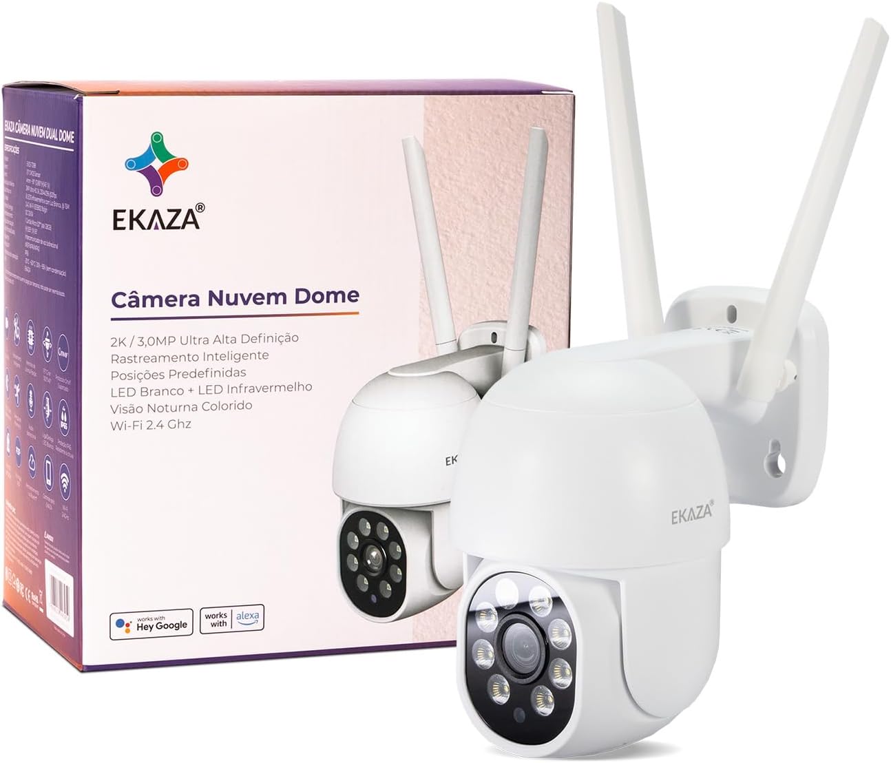 Câmera de Segurança Externa Nuvem Dome 2K T3188 1