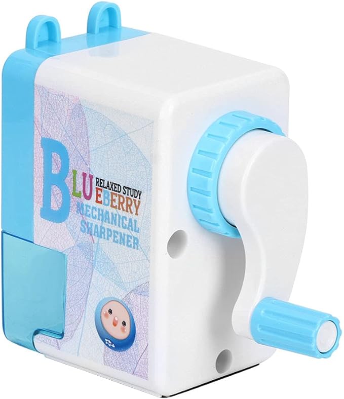 Apontador de Lápis Manual com Manivela Blueberry 3