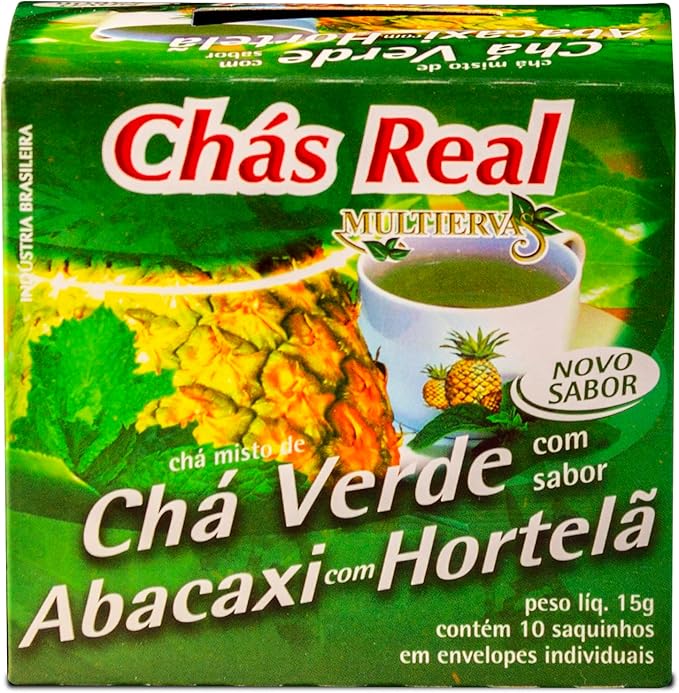 Chá Real Verde Sabor Abacaxi com Hortelã 4
