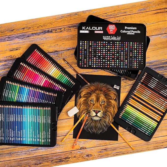Lápis de Cor Conjunto de 180 Cores 5