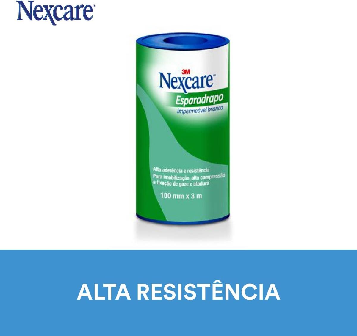 Esparadrapo Impermeável Nexcare Branco 100 mm x 3 m 3