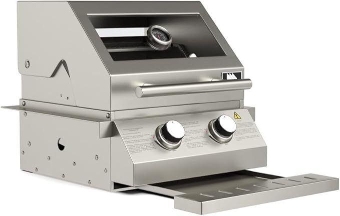 Churrasqueira a Gás Inox de Embutir 2 Queimadores 5