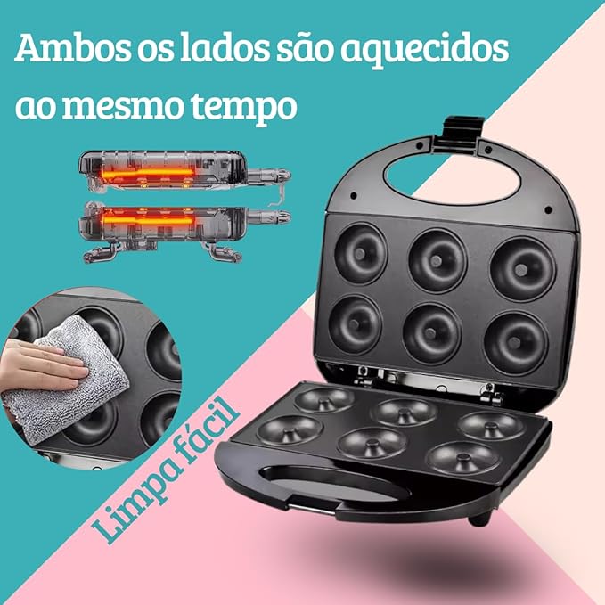Máquina de Fazer Donuts e Rosquinhas 6 Furos (110 V) 4