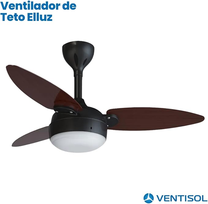 Ventilador de Teto Ventisol Elluz Inverter c/ Controle 2