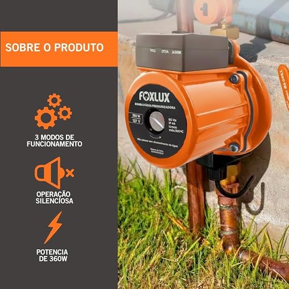 Bomba d'Água Pressurizadora 360 W 2